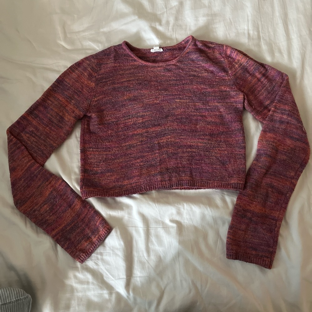 Garage Pink and Purple Knit Top